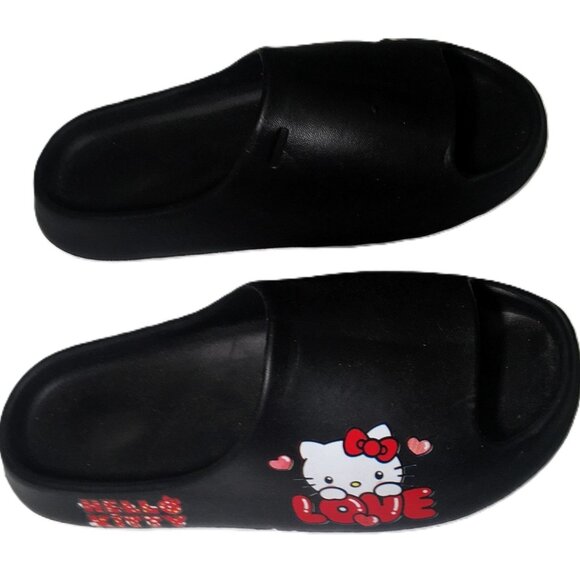 🛑HELLO KITTY Designer ➕ SLIDES Character SANDALS Cartoon SHOES Flats💸BUY NOW‼️ - Picture 8 of 16